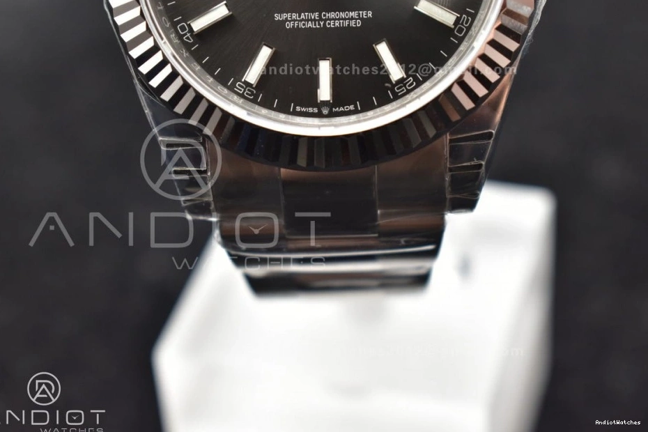 on QuickDry Edition Oyster Grey DateJust 126334 1:1 Dial 41 VSF VS 624 Bracelet 904L Best SS 0521